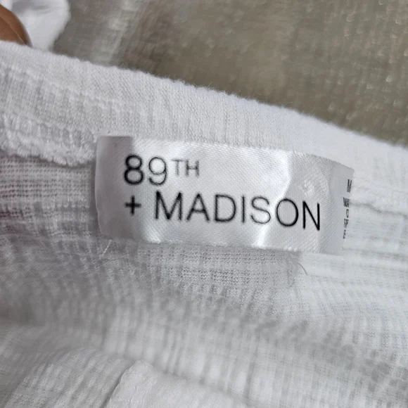 89th + Madison Cottagecore Peplum Woman's Blouse | Sheer Sleeves Feminine Boho - Picture 4 of 10